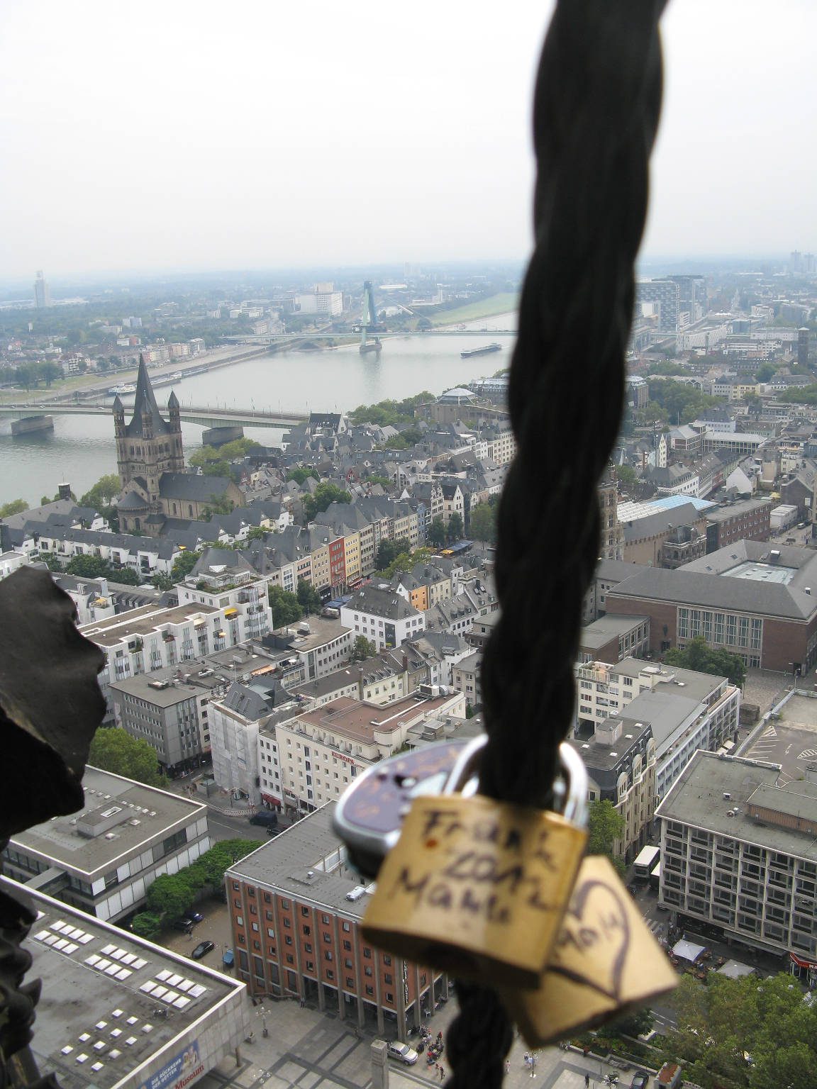 View from part-way up the tower